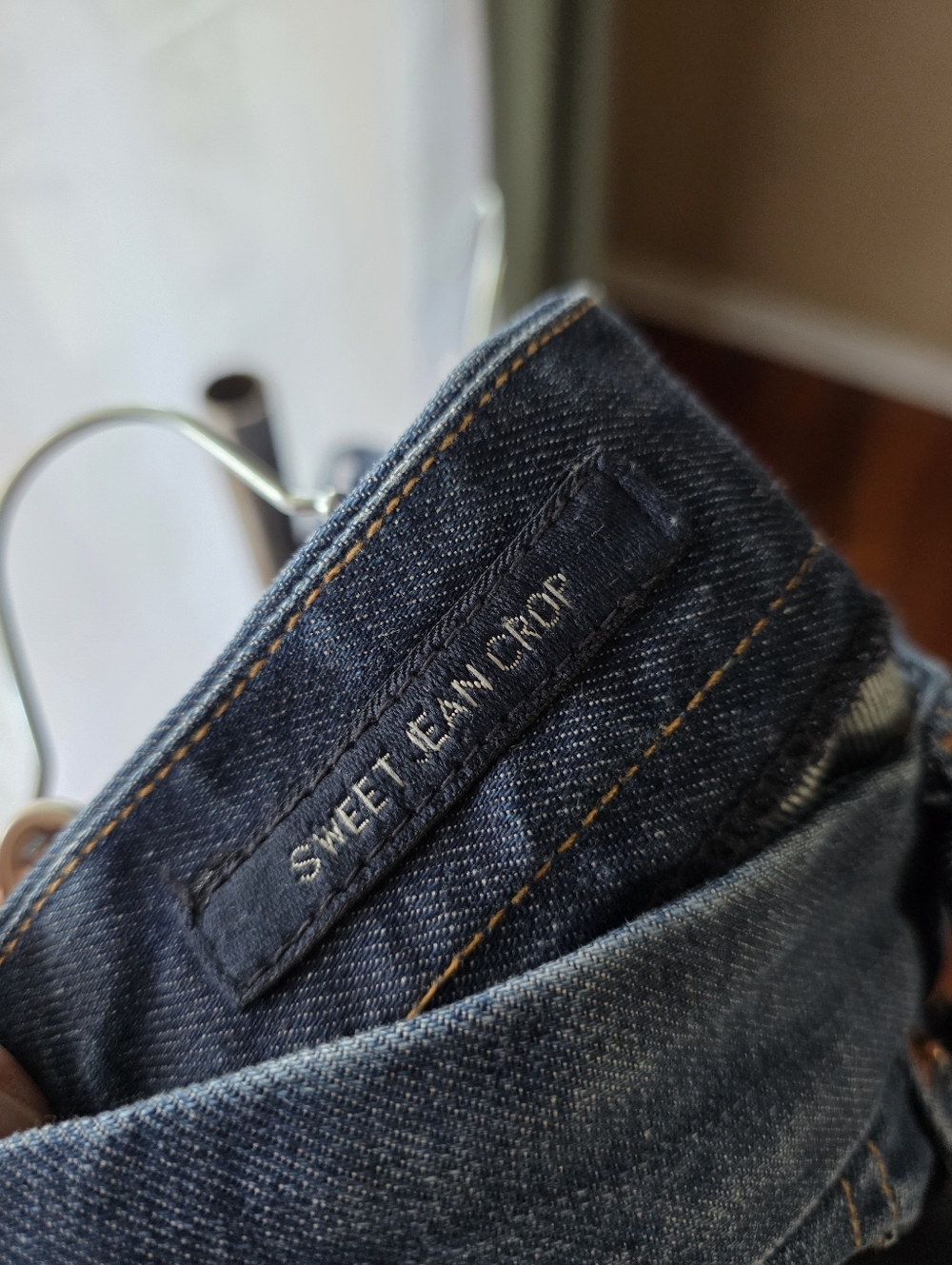 Lucky Brand Sweet Jean Crop Straight Leg Jeans Womens 6 28 Med‎ Wash Blue Denim - Picture 7 of 8